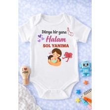 Eydu Baby Beni Yavaşça Dedeme Ver Baskılı Kısa Kollu Çıtçıtlı Bebek Body Badi Zıbın