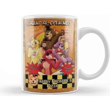 Dekado Bonnie Grand Opening Of Freddie's Pizza Kupa Bardak Porselen