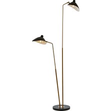 Defne Store LM-9127-2BSY Siyah Boyalı Lambader E27 Metal 100X30CM