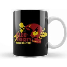Dekado Electricity Will Kill You Skull Kupa Bardak Porselen