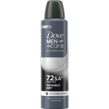 Defne Store Men Care Advanced Erkek Deodorant 72 Saat Koruma Invisible Dry 150 ml
