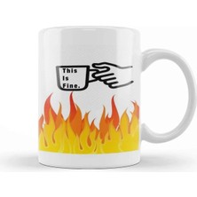 Dekado This Is Fine 03 Kupa Bardak Porselen