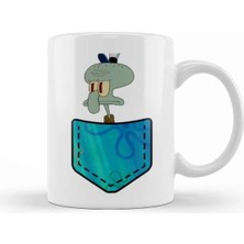 Dekado Squidward Tentacles Pocket Kupa Bardak Porselen