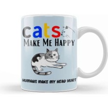 Dekado Funny Cat Lover Funny Cat Lover Gifts For Men Kids Kupa Bardak Porselen