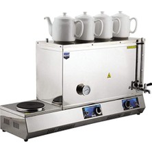 Defne Store K33 Model 85 Elektrikli Çay Ocağı, 58 Lt, Paslanmaz Çelik