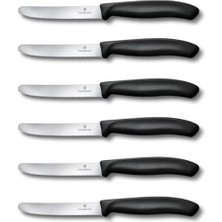 Defne Store 6.7833.6 Swissclassic Blisterli Siyah 6lı Domates Bıçağı