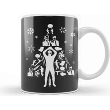 Dekado Pulp Fiction Christmas Tree Silhouette Kupa Bardak Porselen