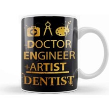 Dekado Doctor Engineer Artist Dentist 08 Kupa Bardak Porselen