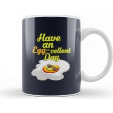 Dekado Egg Have An Eggcellent Day Kupa Bardak Porselen