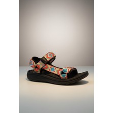Modayak Enodia 9013 Siyah & Kilim Outdoor Günlük Kadın Sandalet