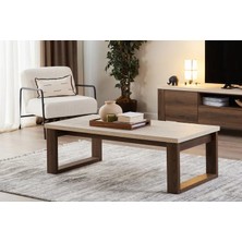 Vivense Madera Ceviz Renkli Orta Sehpa 140 cm x 70 cm x 45 cm Suntalam Malzemeden Modern Tasarım