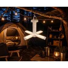 Uzm Light Maxled Led'li Işıldak 36W 3000LM 6500K Şarjlı Typc IP44 ( Pervane Kamp Armatür )( El Feneri )