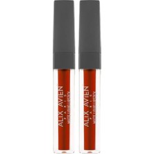 Defne Store Uzun Süre Kalıcı Kadifemsi Kuruma Yapmayan Mat Likit Ruj - Lipstick 522 Wine Red (2 Paketi)
