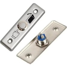 Uravas Store Sline Bt-6 Sıva Altı Bas-Aç Kapı Butonu - Paslanmaz Metal Yüzey Çıkış Düğmesi