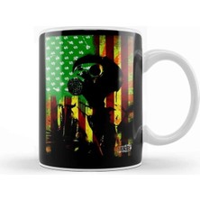 Dekado Gas Mask Series - American Greed Kupa Bardak Porselen