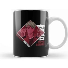 Dekado Anime Haikyuu Miya Osamu Team Colors Kupa Bardak Porselen