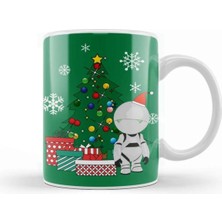 Dekado Marvin The Paranoid Android Around The Christmas Tree Kupa Bardak Porselen