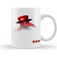 Dekado Scp 049 The Plague Doctor Red Kupa Bardak Porselen