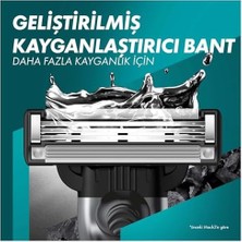 Defne Store Mach3 Charcoal Tıraş Makinesi + 5 Adet Yedek Tıraş Bıçağı + Premium Stand Hediyeli Peket
