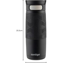 Defne Store Üniseks /transit Termos Bardak, 470 Ml, Mat Siyah
