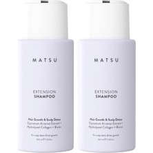 Defne Store Matsu Professional Extension, Hızlı Uzamaya Yardımcı Saç Derisi Bakım Şampuanı, 350 ml (2 Paketi)