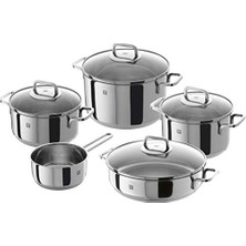 Defne Store Quadro – 5 Parçalı Set Pişirme Kabı, Gümüş, 58 x 35 x 30 cm