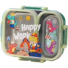 Vagonlife Paslanmaz Çelik Lunchbox – Sızdırmaz Kapaklı, Sağlıklı ve Dayanıklı Yemek Saklama Kabı VGN-7163 Yeşil