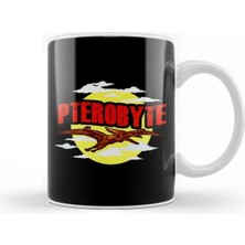 Dekado Funny Pterobyte Pterodactyl Dinosaur Flying Dino Kupa Bardak Porselen