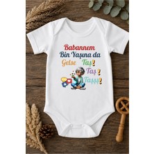 Eydu Baby Dayım Olsun Yeter Kalp Baskılı Bebek Body Badi Çıtçıtlı Zıbın