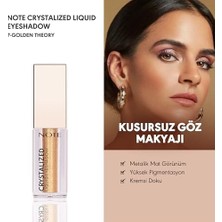 Defne Store Cosmetics Crystalized Eyeshadow Likit Metalik Göz Farı, 07 Theory (3 Paketi)