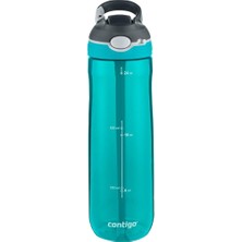 Defne Store Üniseks Ashland Autospout Pipetli Büyük Bpa Içermeyen Plastik Su Şişesi Turkuaz 720 ml