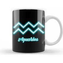 Dekado Aquarius Zodiac Sign Kupa Bardak Porselen