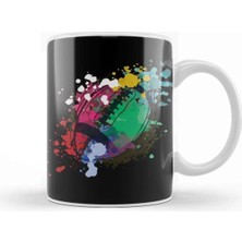 Dekado Water Color Rugby Ball Player Gift Rugby Kupa Bardak Porselen