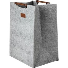 Defne Store Dodie Keçe Çamaşır Sepeti Açık Gri 29.5X37.5X52.5