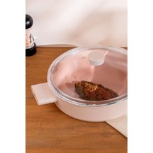 Defne Store Crystal Karnıyarık Tenceresi Pembe 30 cm