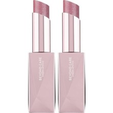Defne Store Beyond Care Sheer Lipstick 906 - Shimmering Mauve - Yoğun Nemlendirici Besleyici Etki - Parlak Ruj (2 Paketi)