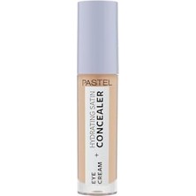 Defne Store Pastel Eye Cream + Hydrating Satin Concealer - Göz Kremi + Göz Altı Kapatıcısı, 63 Milkshake, 4,3 ml