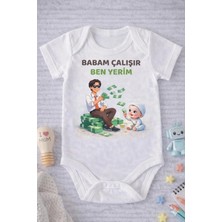 Eydu Baby Bayram Şekeri Baskılı Uzun Kollu Çıtçıtlı Bebek Body Badi Zıbın