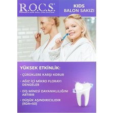 Defne Store Kids 4-7 Yaş Florürsüz Diş Macunu Balon Sakızı Tadında (2 Paketi)