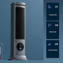 Defne Store USB Şarjlı Sessiz Kule Tipi Masaüstü Mini Fan 3 Kademe Ofis Tipi Soğutucu Kule Fanı