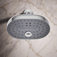Defne Store 26290-CP Bildirimi Çok Fonksiyonlu Duş Başlığı, Duvara Montaj, 3 Püskürtme Ayarı, 2.5 Gpm, Parlak Krom