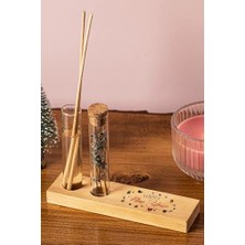 Defne Store Yılbaşı Tasarımlı Dekoratif Set - Bambu Oda Kokusu Şişesi