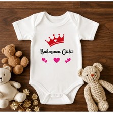 Eydu Baby Beni Yavaşça Dedeme Ver Baskılı Kısa Kollu Çıtçıtlı Bebek Body Badi Zıbın