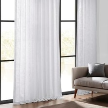 Defne Store Price Drapes Yatak Odası Için Ağır Perdeler 50 x 84 (1 Panel), FHLCH-VET13191-84, Pirinç Beyazı