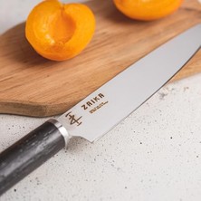 Defne Store Zaika 2'li Set Utility 14 cm ve Soyma Bıçağı 8 cm Venge Ahşap Saplı Mutfak Bıçakları- Paslanmaz Çelik