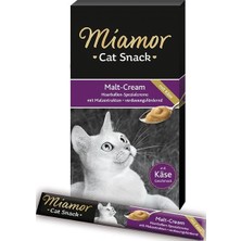 Miamor Cream Malt ve Peynirli 6X15 gr Sıvı Kedi Ödül Maması