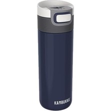 Defne Store Termos Kupa 500 ml - Paslanmaz Çelik Kahve Kupası - Sızdırmaz ve Sızdırmaz - Yalıtımlı Kupa, Seyahat & Kahve Kupası - 9 Saat / 18 Saat Soğuk Tutar - Model Etna Denım Blue