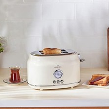 Defne Store Retro Ekmek Kızartma Makinesi Krem