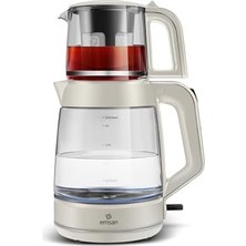 Defne Store Glass Tea Xl 2 In 1 Cam Çay Makinesi ve Kettle Starlight