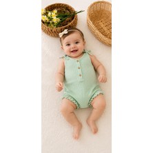 Rüya Kids Kız Bebek Askılı Yazlık Kısa Tulum
